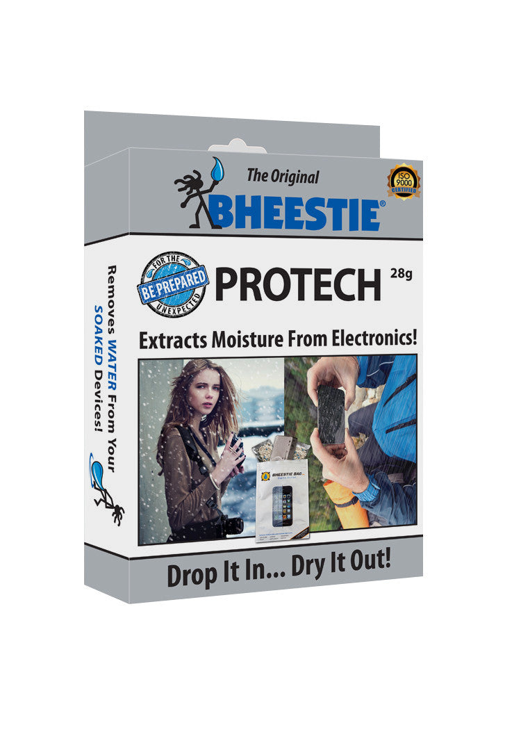 Bheestie Protech Moisture Extraction Bag 28g - Water Absorbing Silica Gel Desiccant for Electronics, Cameras, Phones - Keep Devices Dry in Humid Conditions, Boating, Travel & Storage