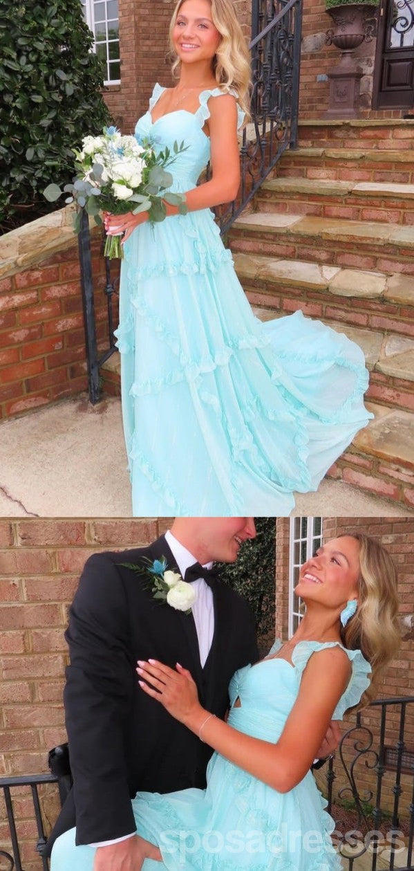 Elegant Blue A-Line Sweetheart Maxi Long Prom Dress for Women - Formal Evening Gown for Party, Homecoming, Wedding & Special Occasions