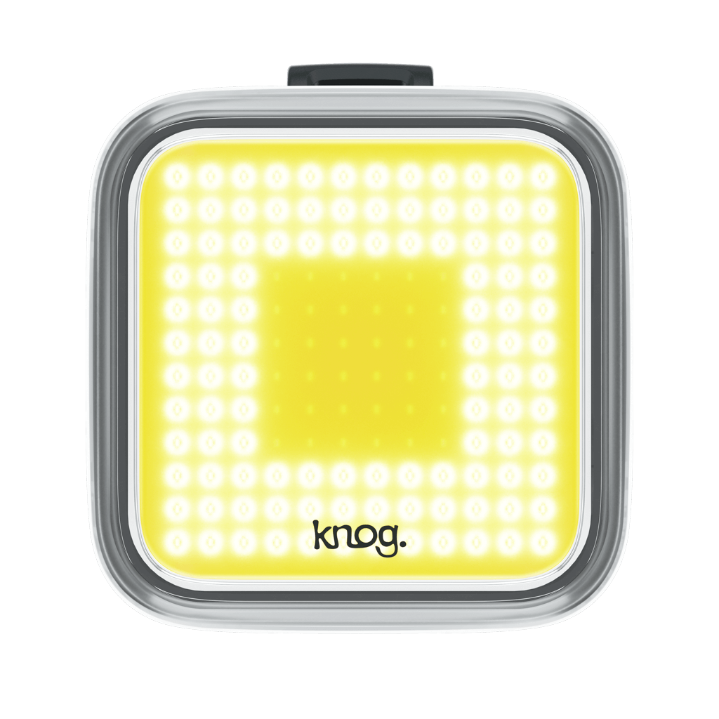 Knog Blinder Square Bike Light - USB Rechargeable LED Cycling Light for Night Riding, Waterproof & Bright Safety Light for Bicycles, Perfect for Commuting, Mountain Biking & Urban Cycling Adventures