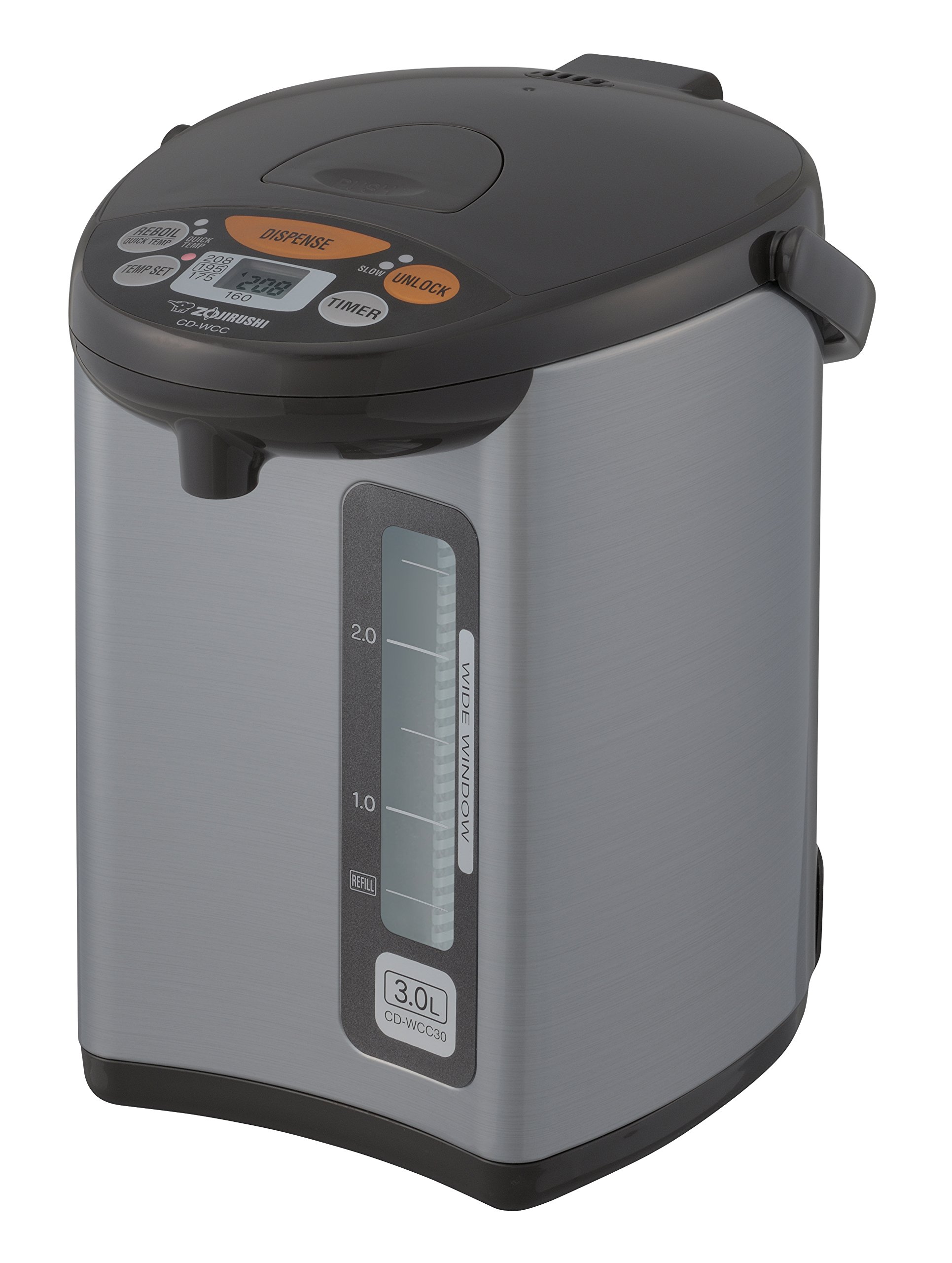 Zojirushi CD-WCC30 Micom Electric Water Boiler & Warmer (3L, Silver) and NS-RPC10HM Rice Cooker (5.5-Cup Uncooked, Metallic Gray) - Perfect for Home, Office & Kitchen Use
