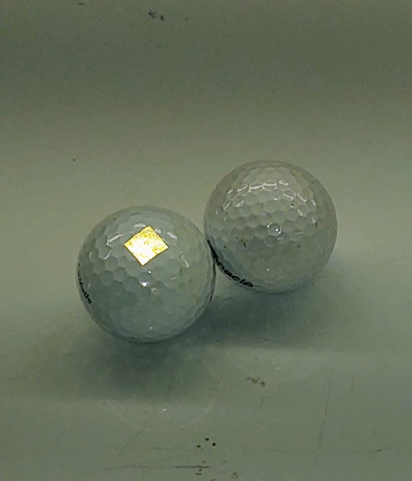 LiteMark White Reflective Golf Ball Decals - 0.25