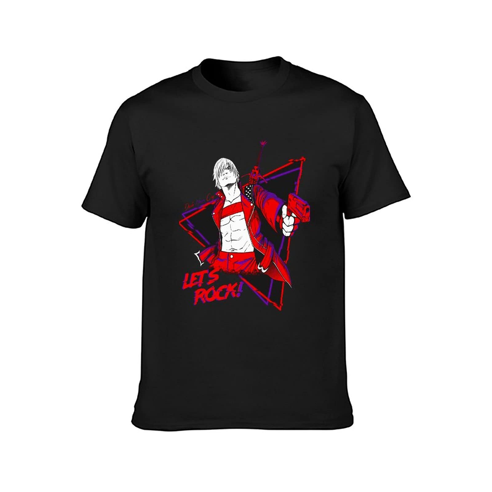 Men's Video Game Merch Cotton T-Shirt - TV Player Character Graphic Tee | Gifts for Gamers | Perfect for Gaming Events, Cosplay & Casual Wear