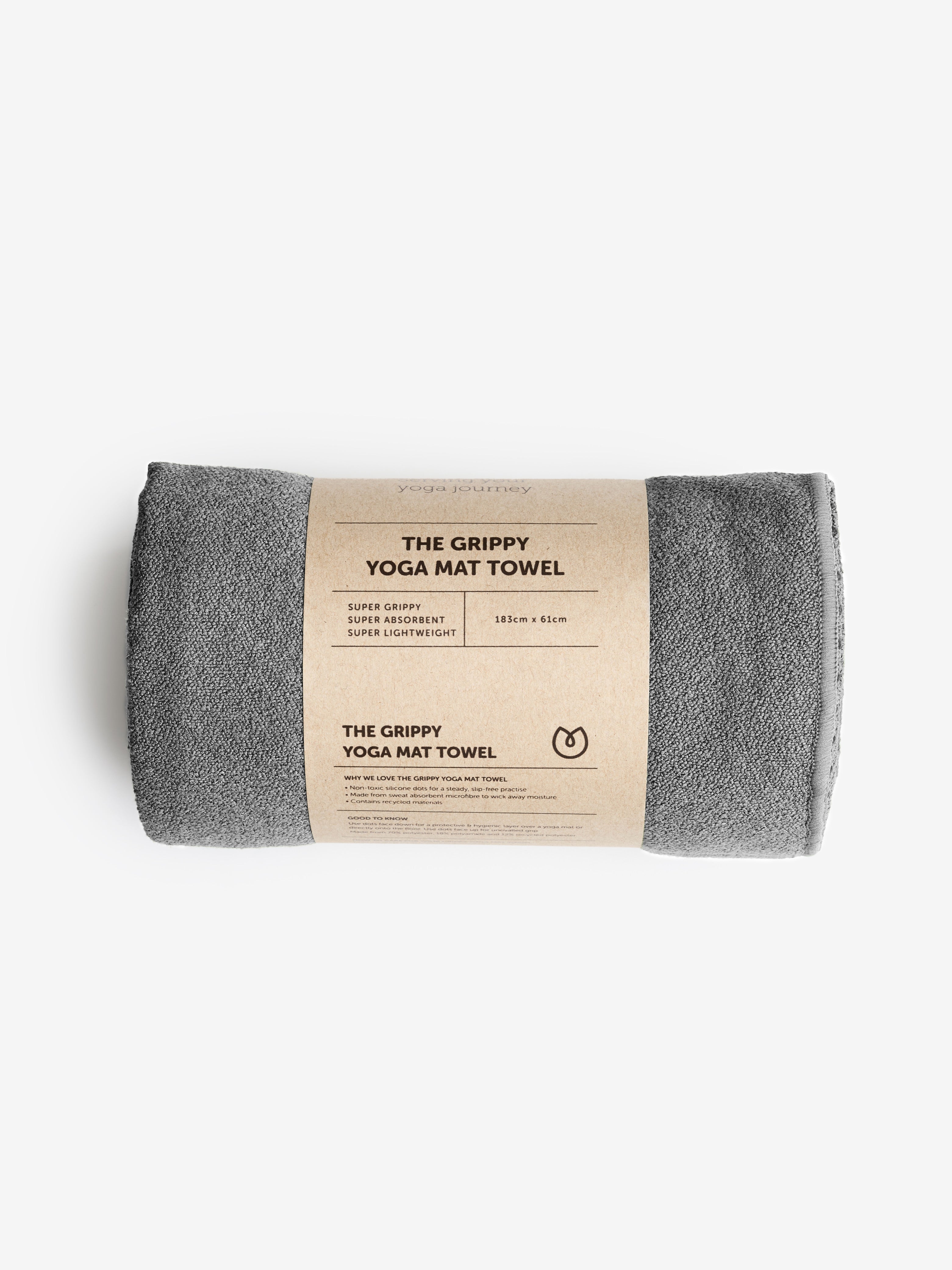 Yogamatters Non-Slip Yoga Mat Towel - Premium Grip for Hot Yoga, Pilates & Workouts - Perfect for Sweat Absorption & Stability