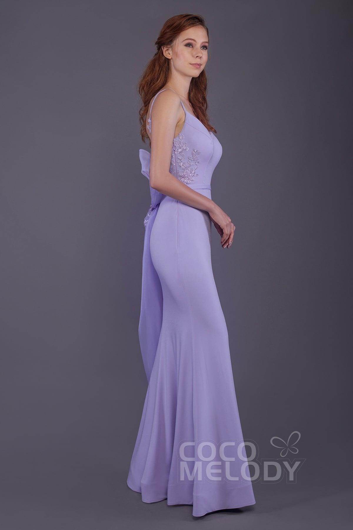 Elegant Mermaid Floor Length Knitted Fabric Bridesmaid Dress PR3511 - Perfect for Weddings, Prom, Evening Parties & Formal Events