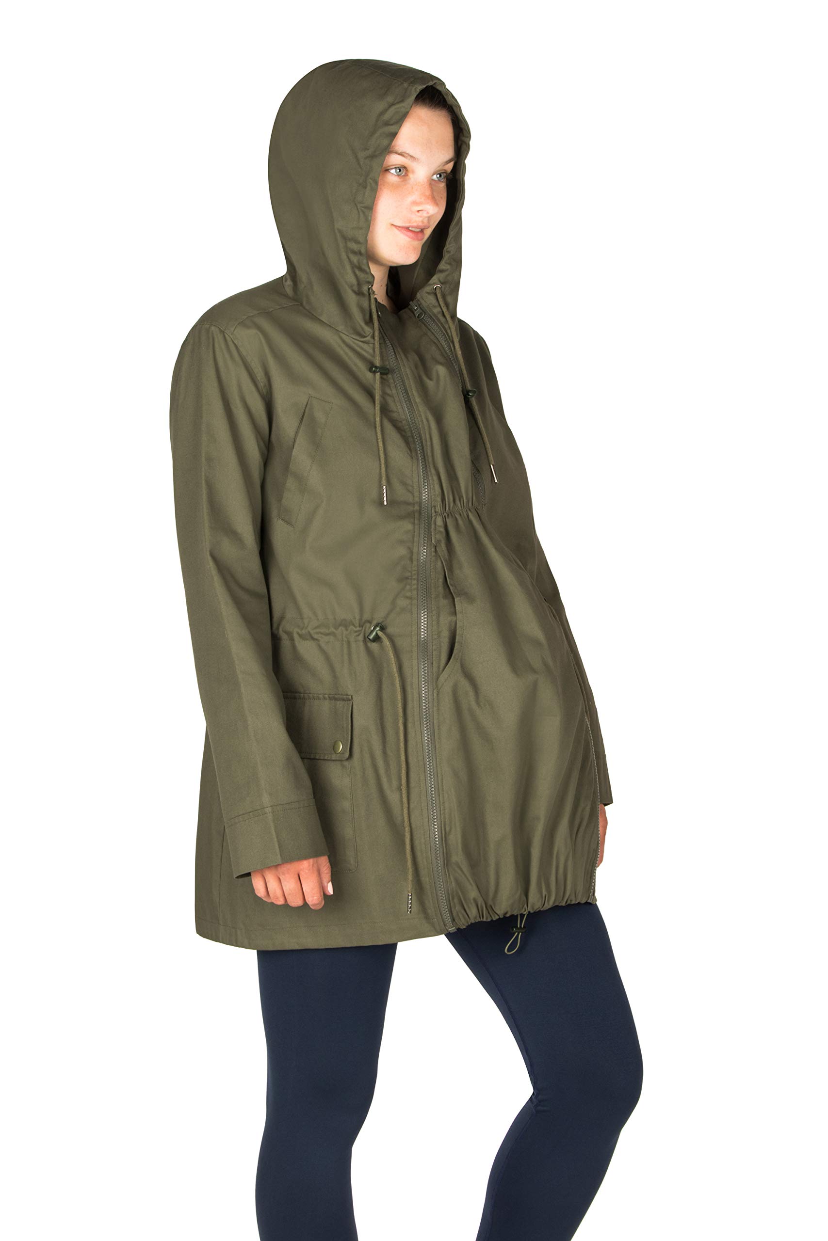 Maternity Jacket 3 in 1 Military Style - Weatherproof, Adjustable Fit for Outdoor Adventures & Urban Exploration