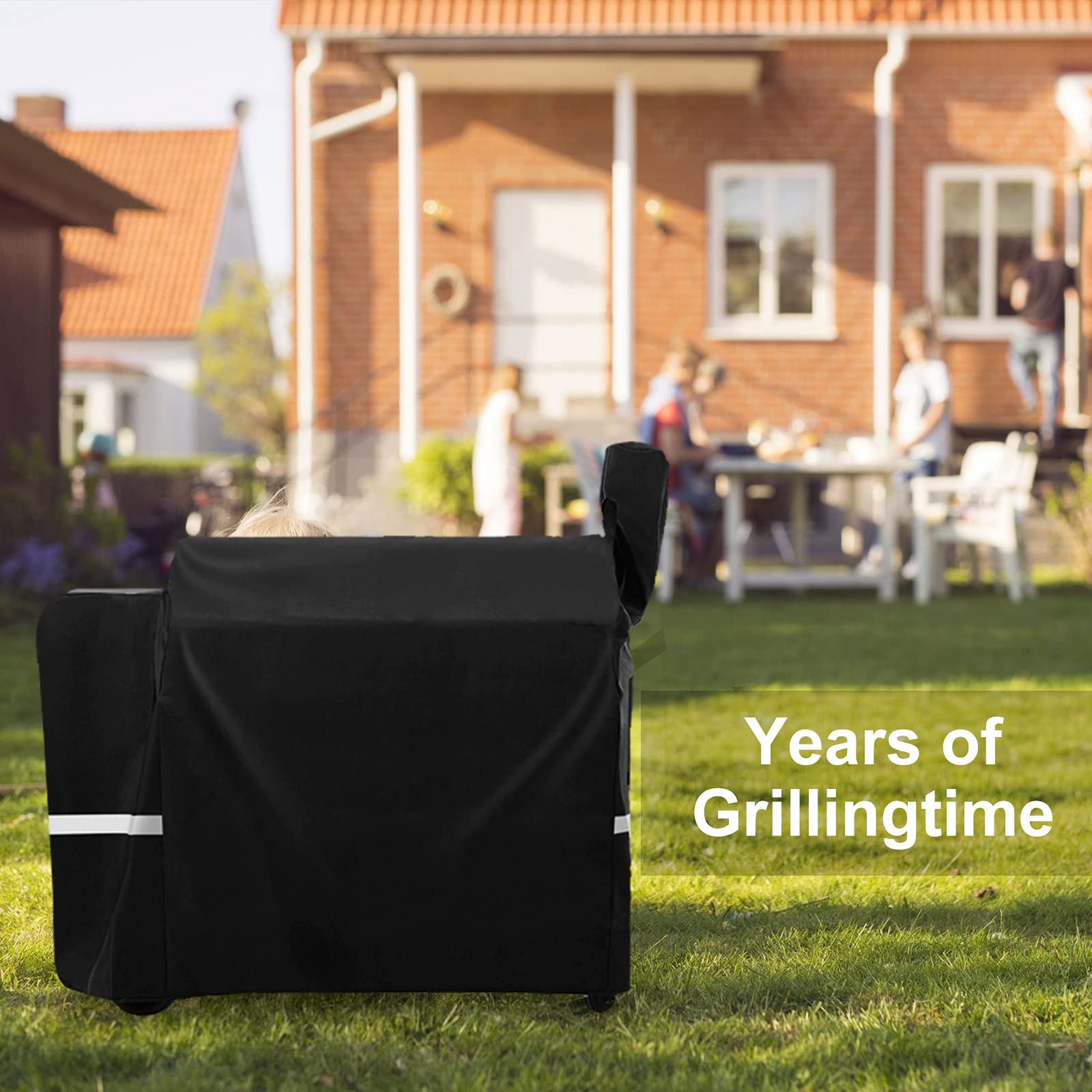 Waterproof Grill Cover for Traeger Pro 34, Pro 780, Texas Elite 34, Eastwood 34 & Z Grills 700/550/600/600D - Heavy Duty BBQ Smoker Cover with Anti-Fade Fabric - Perfect for Outdoor Cooking, Backyard Grilling & Patio Protection