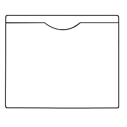 StoreSMART Heavy Duty File Jackets - 100-Pack with Green Plastic Back & Clear Plastic Front - Letter Size Document Protectors for Office, School, and Home Organization - FJ85PQG-100