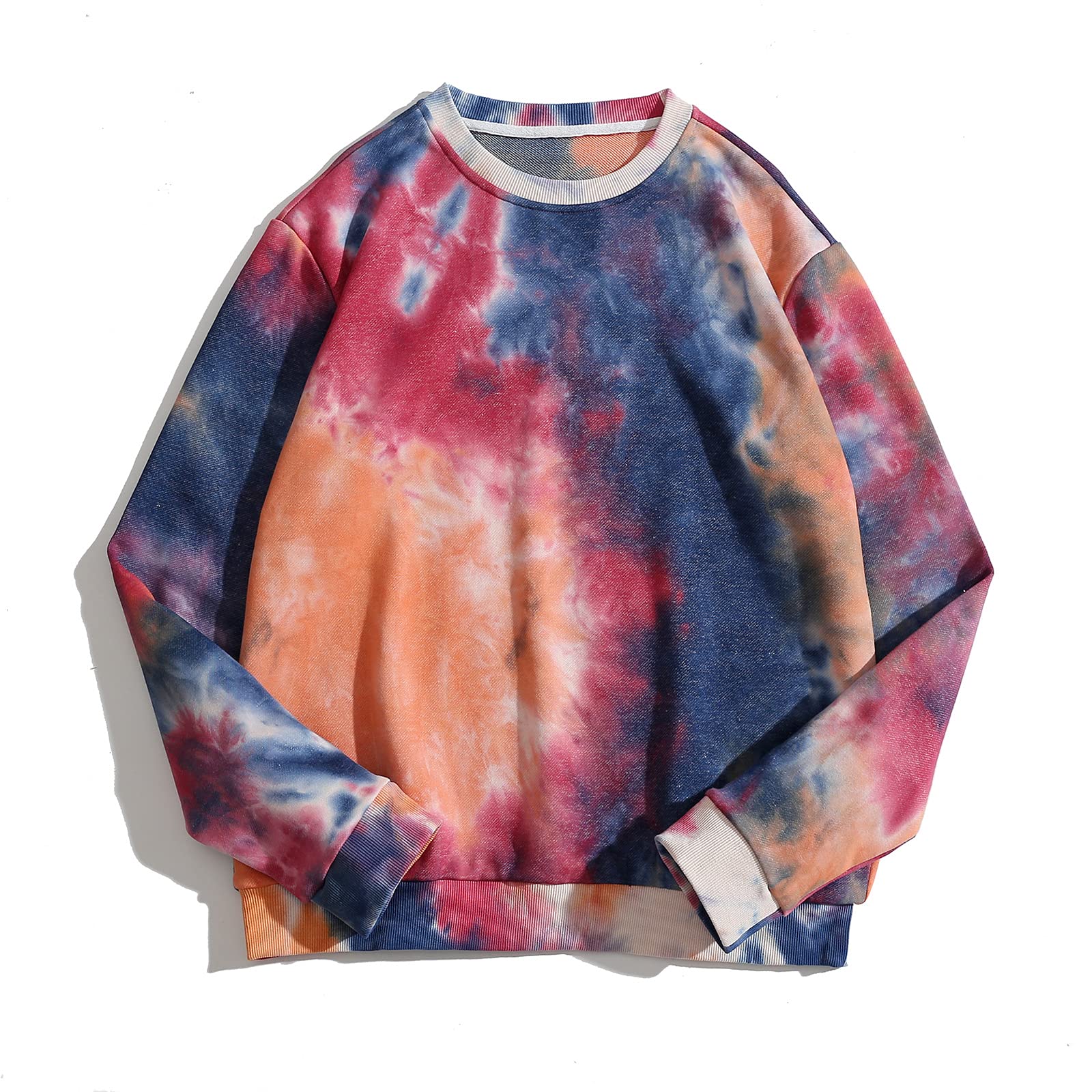 Women's Tie Dye Oversized Sweatshirt - Soft Cotton Blend Long Sleeve Loose Pullover Hoodie for Casual Streetwear & Cozy Loungewear | Perfect for Yoga, Gym, Running, Travel & Work from Home | Great Gift for College Students & Moms | Ideal for Winter Layering, Relaxing at Home, Outdoor Activities & Holiday Gatherings | Versatile for Daily Wear, Weekend Outings, Coffee Dates & Campus Life | Suitable for Errands, Netflix Nights, Fall Fashion & Festival Outfits