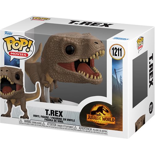 Jurassic World: Dominion T-Rex Pop! Vinyl Figure - Collectible Dinosaur Toy for Movie Fans, Home Decor & Gift Idea
