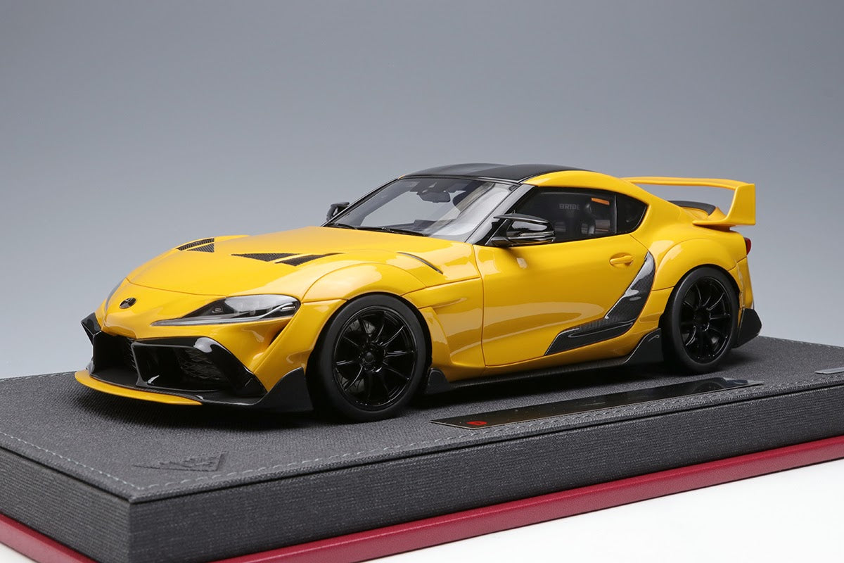 1:18 Scale Toyota GR Supra TRD 3000GT Concept Car Model - 2019 Lightning Yellow Edition | Diecast Collectible Toy for Car Enthusiasts & Display Decor | Perfect for Office Desk, Home Collection, and Gift Giving