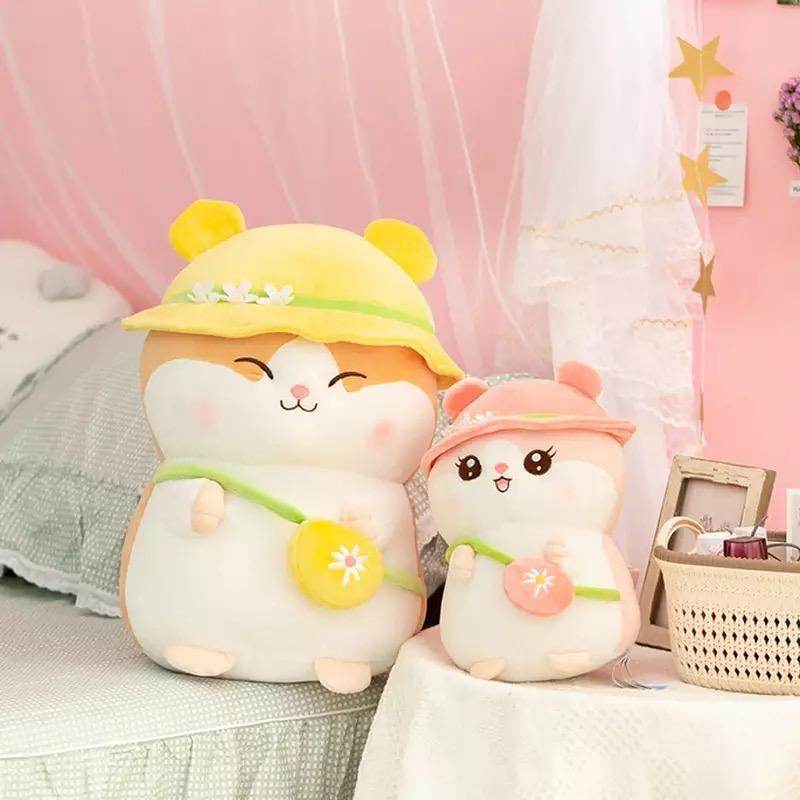 Giant Kawaii Stuffed Hamster Plush Toy - Extra Large Cute Soft Plushie for Kids, Girls & Boys | Perfect for Bedroom Decor, Gifts & Cuddling