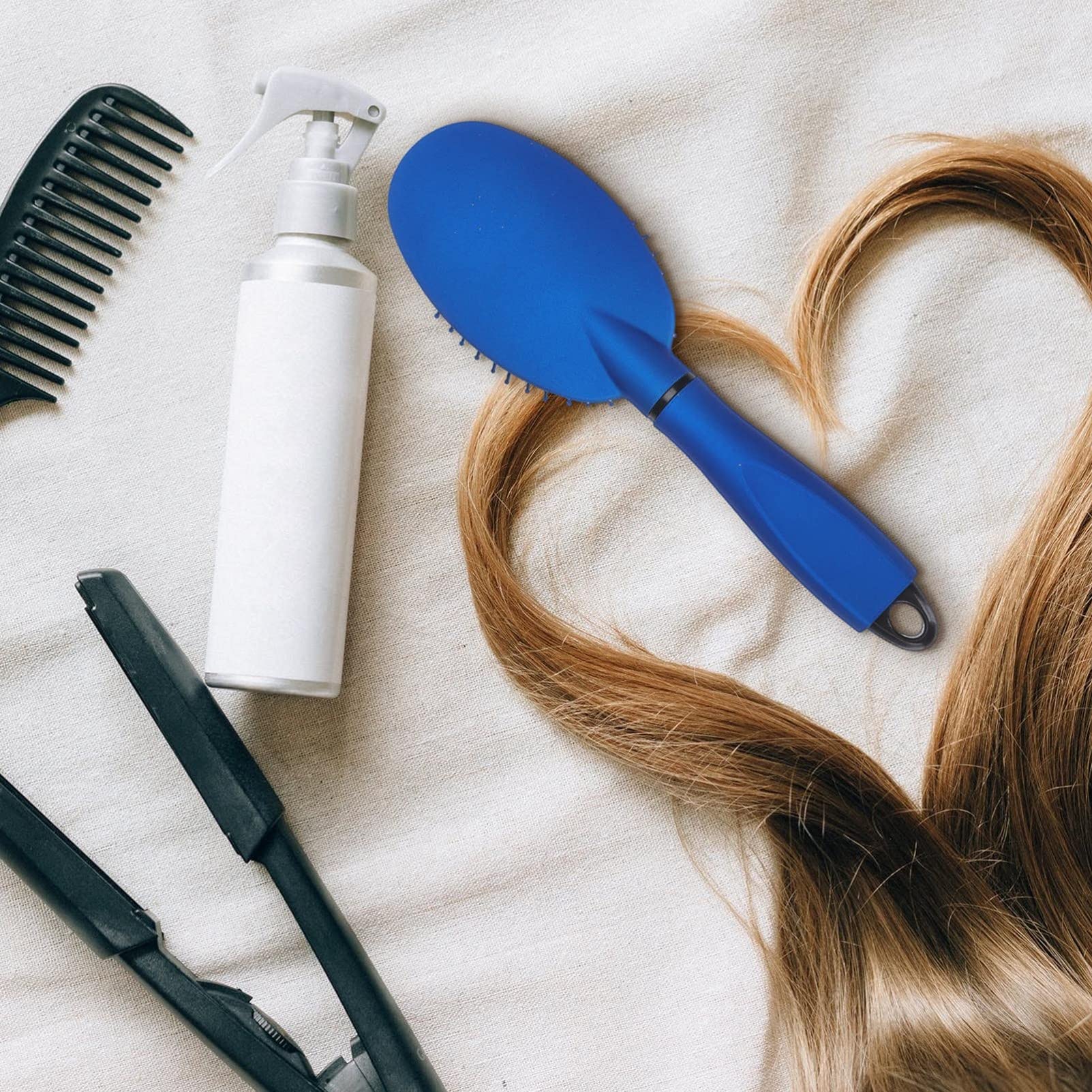 1Pc Round Paddle Hair Brush - Detangling, Volumizing & Flex Brush for Smooth Hair - Plastic Comb for Men & Women - Perfect for Jewelry, Money & Auto Storage Box Organizer - Ideal for Home, Travel & Salon Use