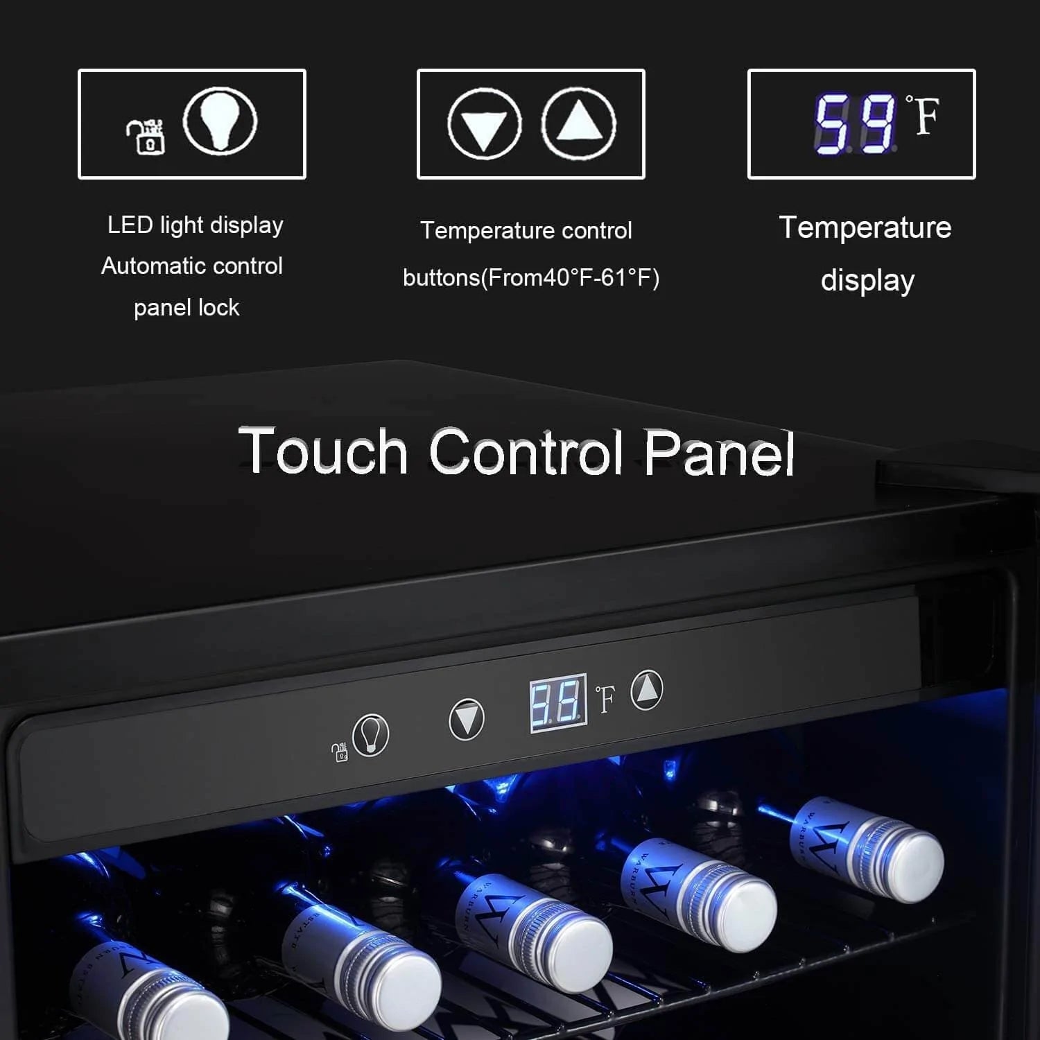 Antarctic Star 4.5 Cu Ft Mini Fridge - 120 Can Capacity Beverage Cooler with Digital Temperature Control - Perfect for Home, Office, Dorm & Party Use