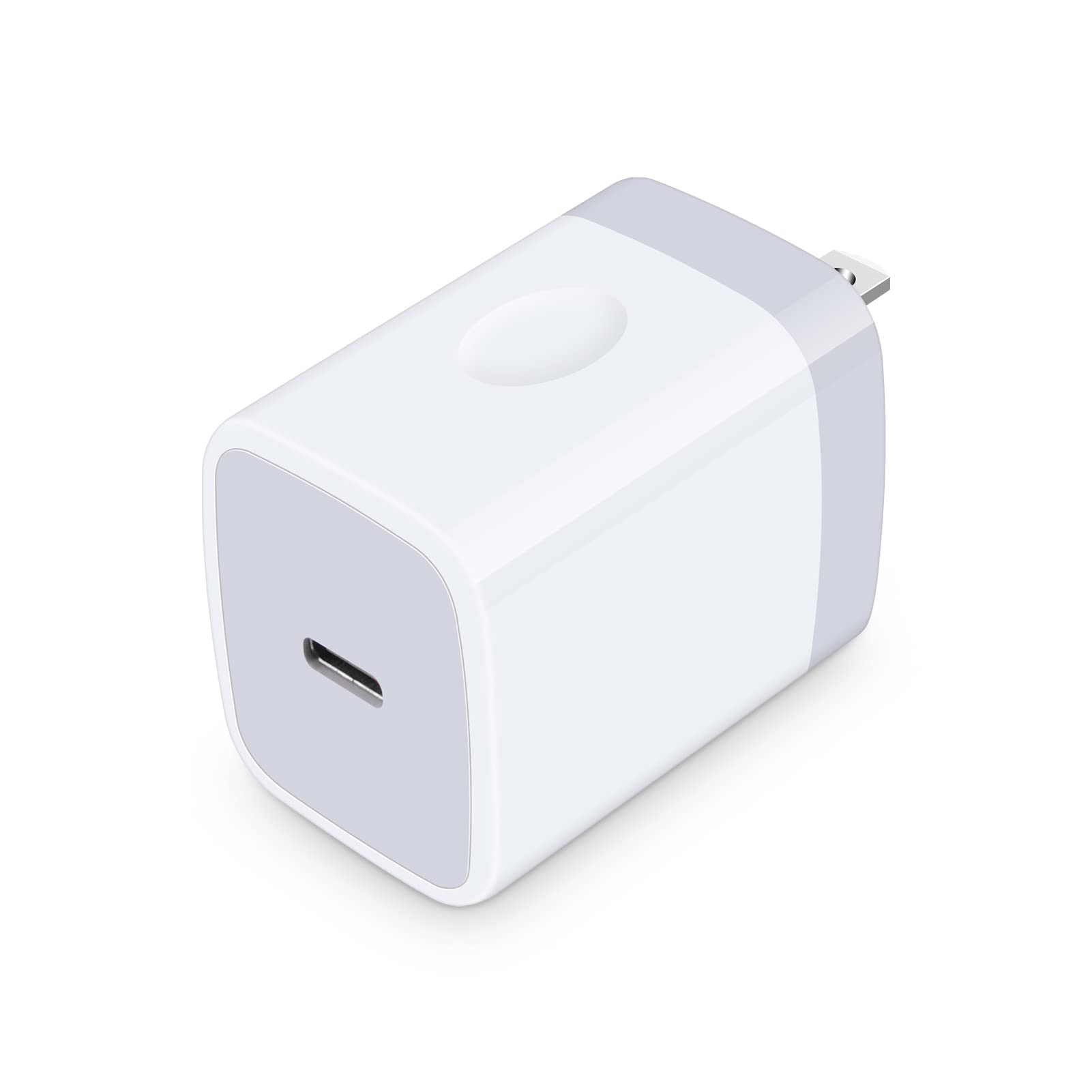 20W USB-C Fast Wall Charger for Samsung Galaxy A15/A13 5G/A14/S21 FE/S24/S23/S22/21 Ultra/A03S 5G/A53/Z Flip6/Z Fold6, iPhone 16/15/14/13/SE(2020)/12/11 Pro Max, Pixel 9 - Compact PD Charging Adapter for Home, Office & Travel