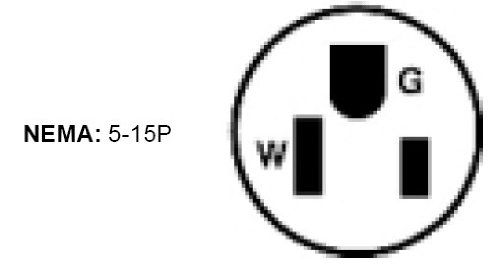 Leviton C30-515PA-000 Commercial Grade Straight Blade Armored Plug - Heavy Duty Power Connector for Industrial Equipment & Outdoor Use