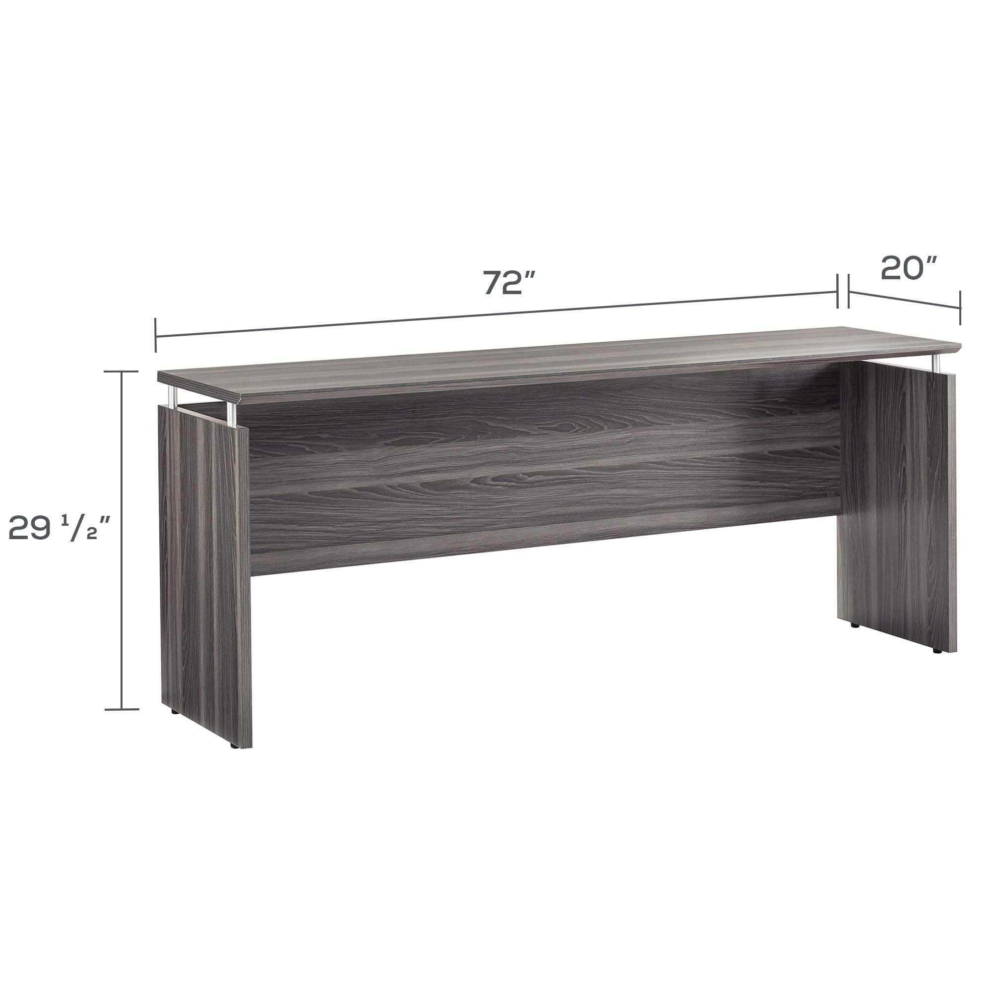 Safco Products Medina Modern Office Executive Credenza Desk, 72