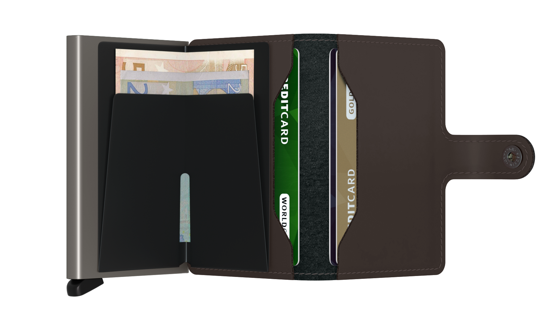 SECRID Miniwallet Matte - Slim RFID Blocking Leather Wallet for Men & Women | Perfect for Travel, Business & Everyday Use