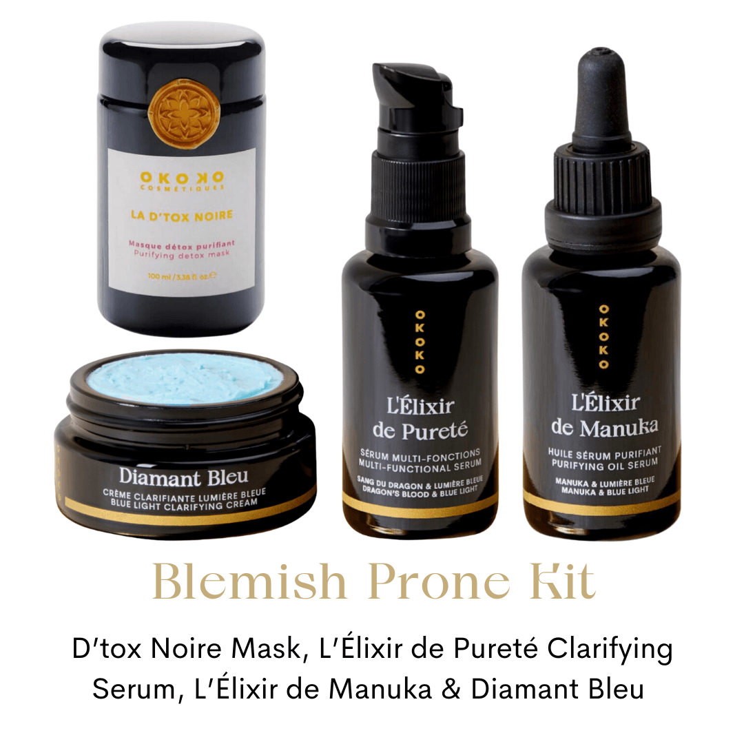 Best Blemish Prone Skin Care Kit - Acne Treatment & Prevention Set for Clear Skin | Daily Face Wash, Toner & Moisturizer Combo for Oily & Sensitive Skin