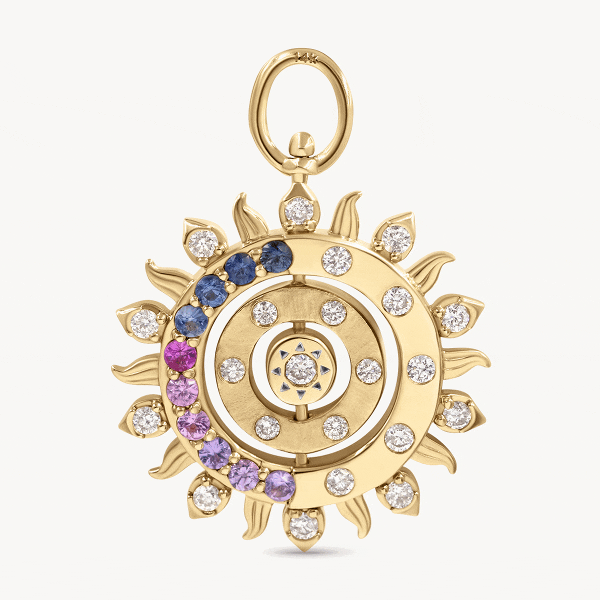 Personalized Zodiac Flip Pendant Necklace - Tell Your Story with Custom Horoscope Jewelry | Perfect for Birthday Gifts, Anniversary Presents & Everyday Wear