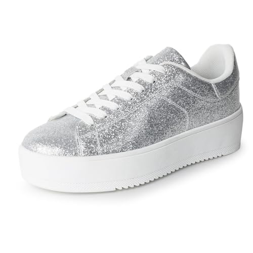 Silver Glitter Laminated