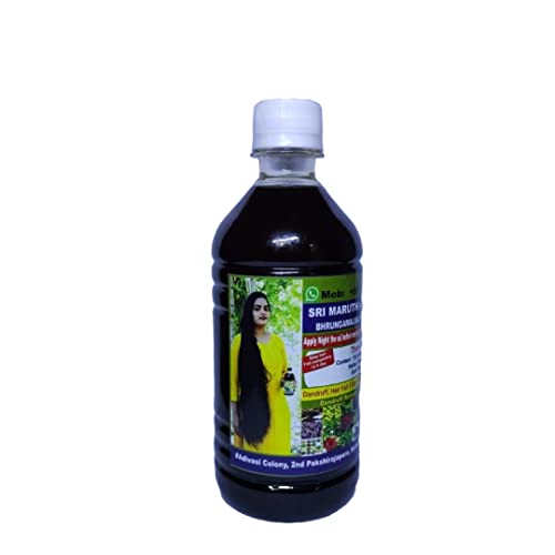 SRI MARUTHI Adivasi Herbal Hair Oil for Hair Growth & Scalp Care - 1000ml Natural Ayurvedic Treatment for Dry, Damaged Hair - Perfect for Daily Hair Nourishment & Styling