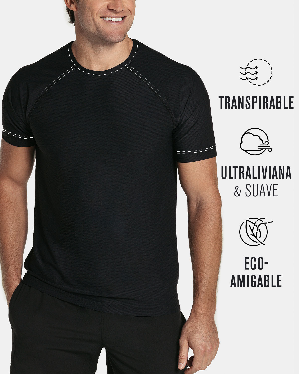 Eco-Friendly Airy Active Tee - Breathable & Sustainable Workout Shirt for Yoga, Running & Gym | Men's & Women's Lightweight Performance Top