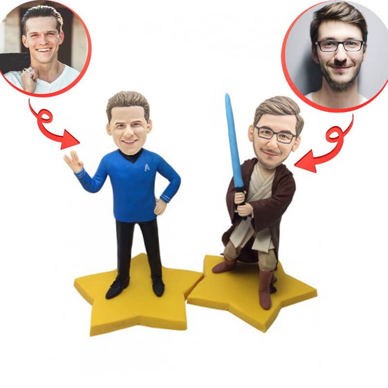 Custom Funny Brothers Bobblehead - Personalized Caricature Doll - Unique Gift for Siblings, Couples & Best Friends - Perfect for Birthdays, Anniversaries & Home Decor