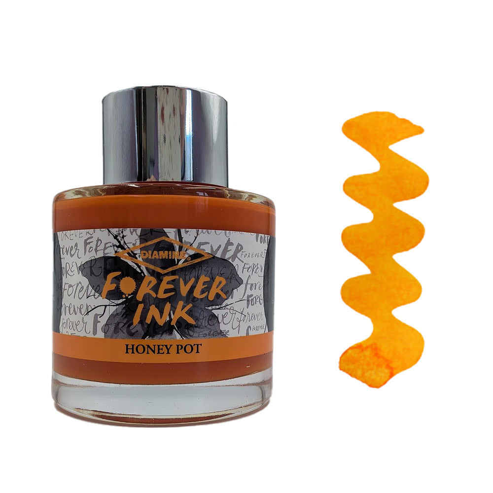 Diamine Forever Ink - Permanent Pigment Fountain Pen Ink, 50ml Bottle - Ideal for Calligraphy, Journaling & Professional Writing