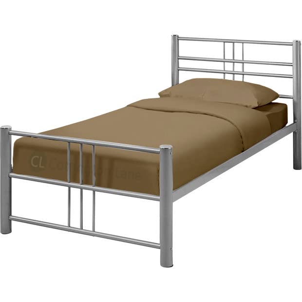 **Bunk Bed Sheets Set - 33 x 75 Inches - Narrow Twin & Cot Size Fitted Sheets - Taupe - Perfect for Camp Bunk Beds, RV Bunks, Guest Beds & Camping Cots | Durable & Comfortable for Travel & Home Use**