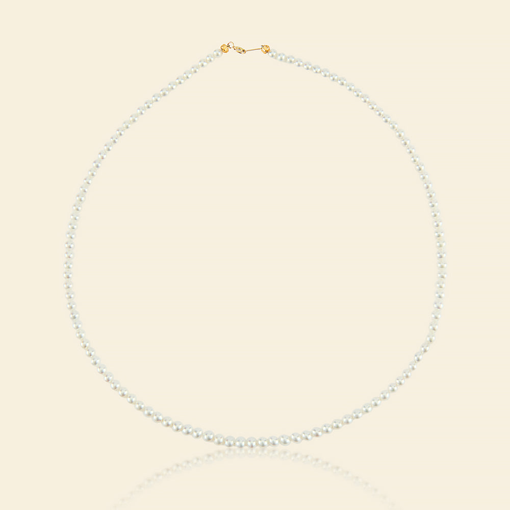 AAA+ Freshwater Pearl Necklace 3.5-4mm 17 Inch - Elegant Women's Jewelry for Wedding, Party & Formal Occasions