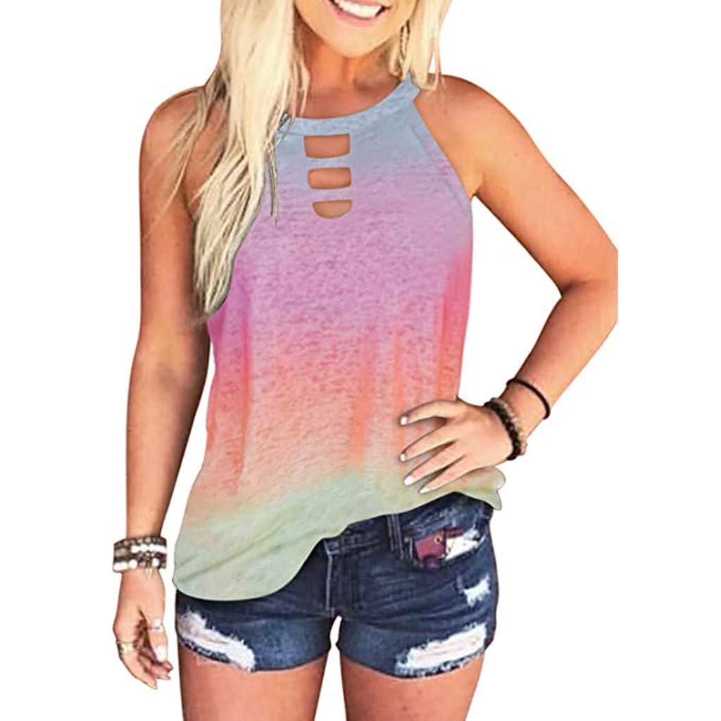 Gerichy Women's Tank Tops - Sleeveless Workout Shirts for Yoga, Running & Sports | Loose Fit Athletic T-Shirts | Perfect for Gym, Summer & Casual Wear