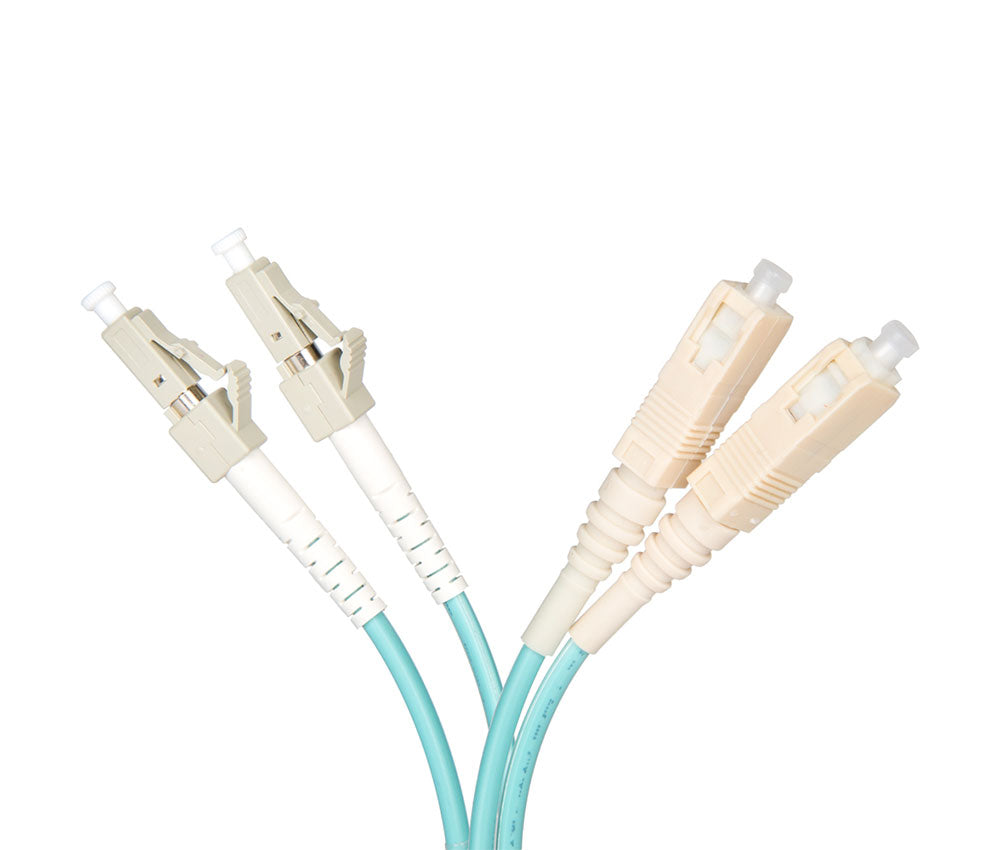 Cleerline SSF™ 3DOM3LCSC01M Duplex Multimode OM3 Fiber Optic Patch Cable - High-Speed Data Transmission for Data Centers & Server Rooms