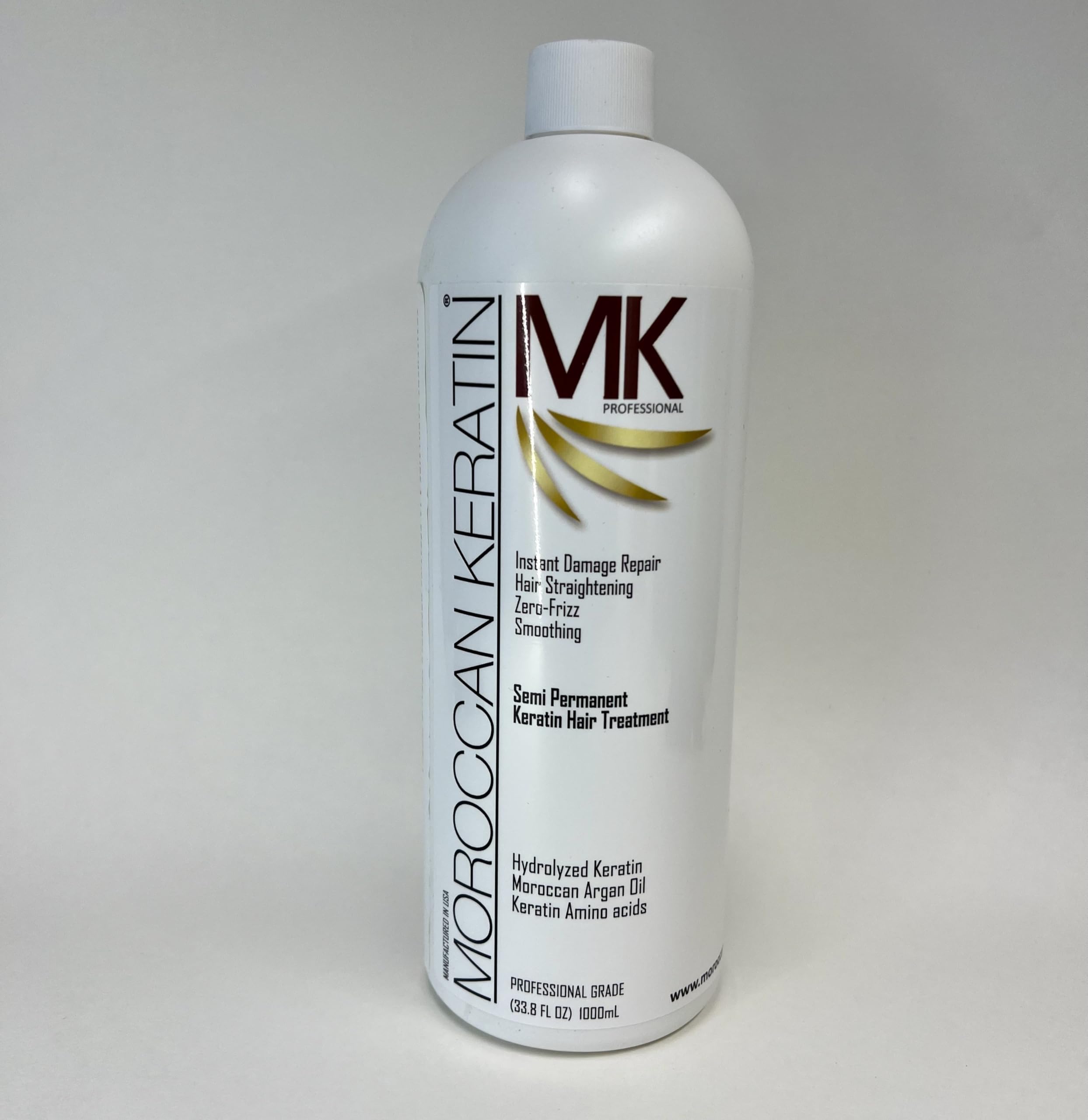 1000ml Brazilian Keratin Hair Treatment with Argan Oil - Professional Keratina Fuerte Complex for Smooth, Frizz-Free Hair | Fast-Acting Formula for Salon-Quality Results at Home | Perfect for Damaged, Curly or Unmanageable Hair