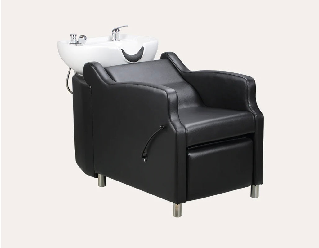 Amare Salon Shampoo Bowl & Chair - Professional Hair Washing Station for Salons & Barbershops - Perfect for Hair Styling, Washing & Conditioning Treatments