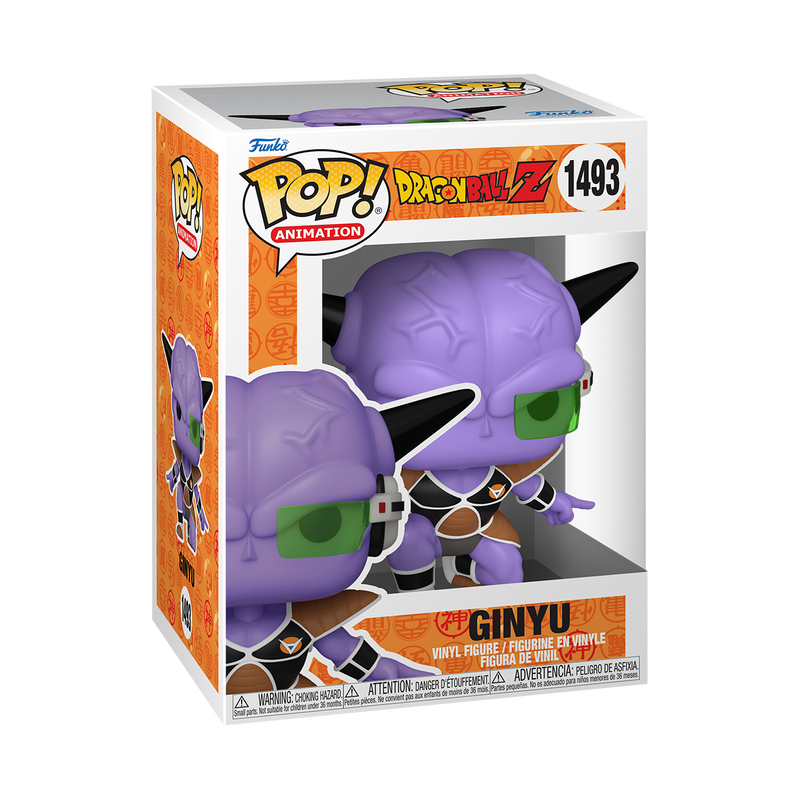 Ginyu Funko Pop Dragon Ball Z Action Figure #1493 with Protector Case - Perfect for Anime Collectors, Gift for DBZ Fans, and Display in Home or Office