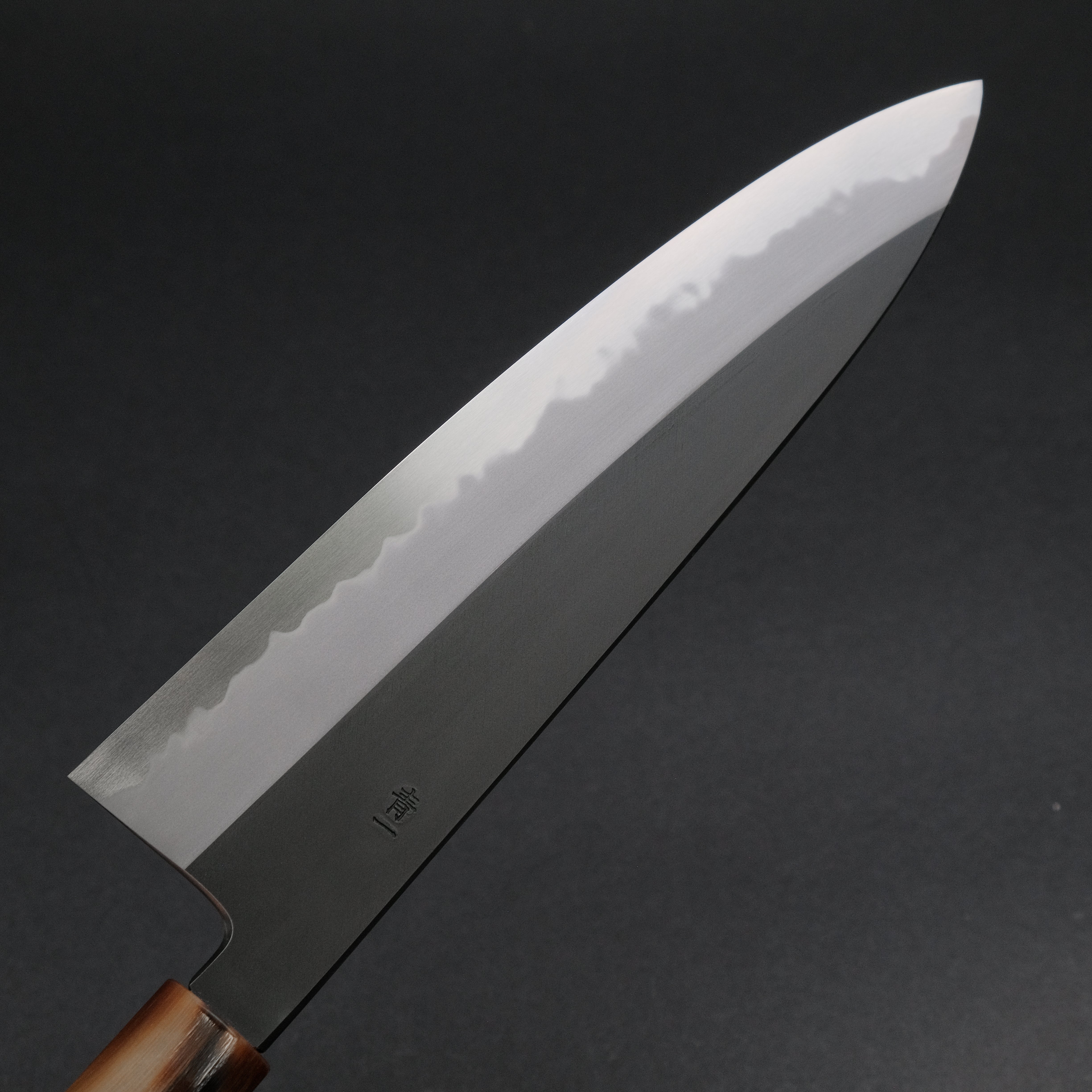 Hitohira Tanaka Kyuzo Blue #1 Kurouchi Gyuto 240mm Japanese Chef Knife - Extra Height Yakusugi Cedar Handle - Perfect for Sushi, Meat Cutting & Professional Kitchen Use