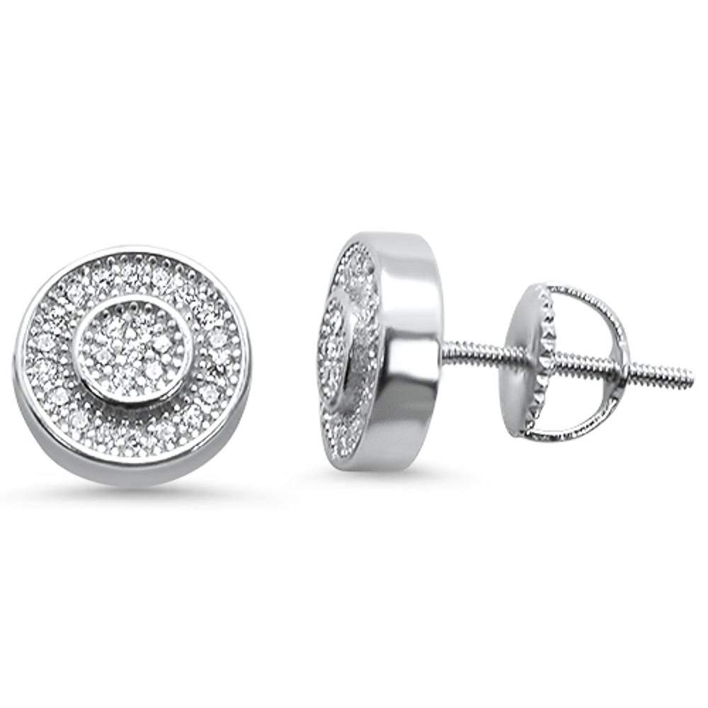 9MM Halo Stud Cubic Zirconia Earrings for Women - Gold/Silver/Rose Gold Plated - Hypoallergenic Fashion Jewelry - Perfect for Parties, Weddings & Everyday Wear