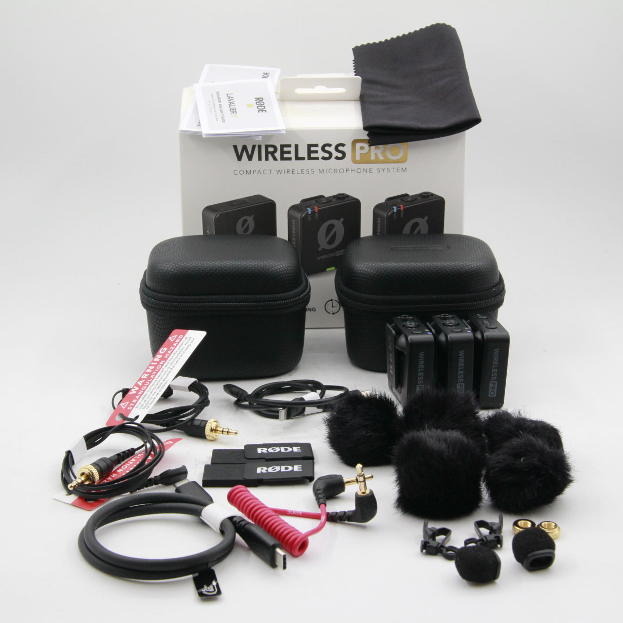 Rode Wireless PRO 2-Person Clip-On Wireless Microphone System with Lavalier Mics (2.4GHz) - Perfect for Interviews, Vlogging & Content Creation