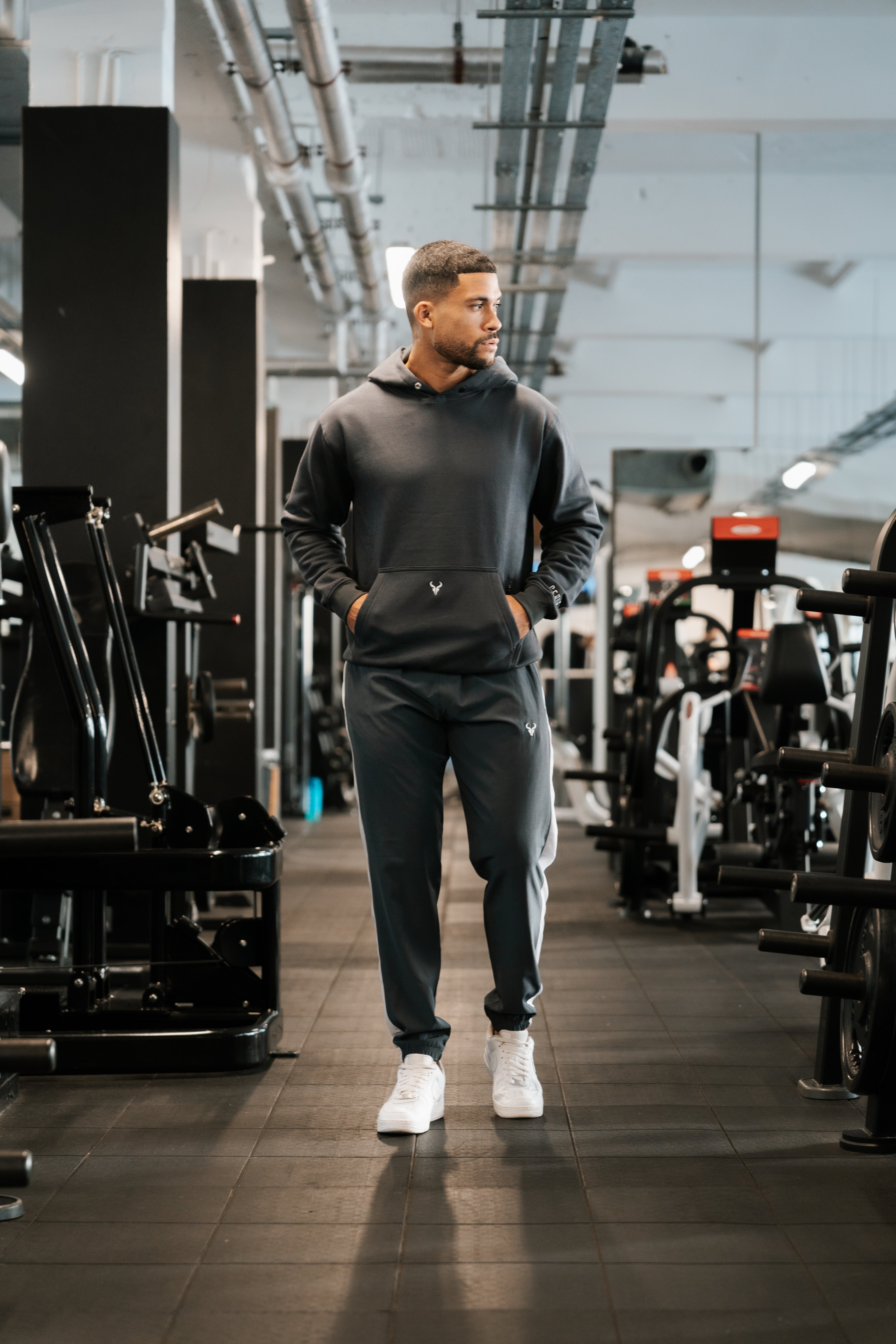 Cerus Grey Hybrid Jogger Pants for Men - Comfortable Athletic Running & Lounge Wear - Perfect for Gym, Workout, Travel & Casual Everyday Use
