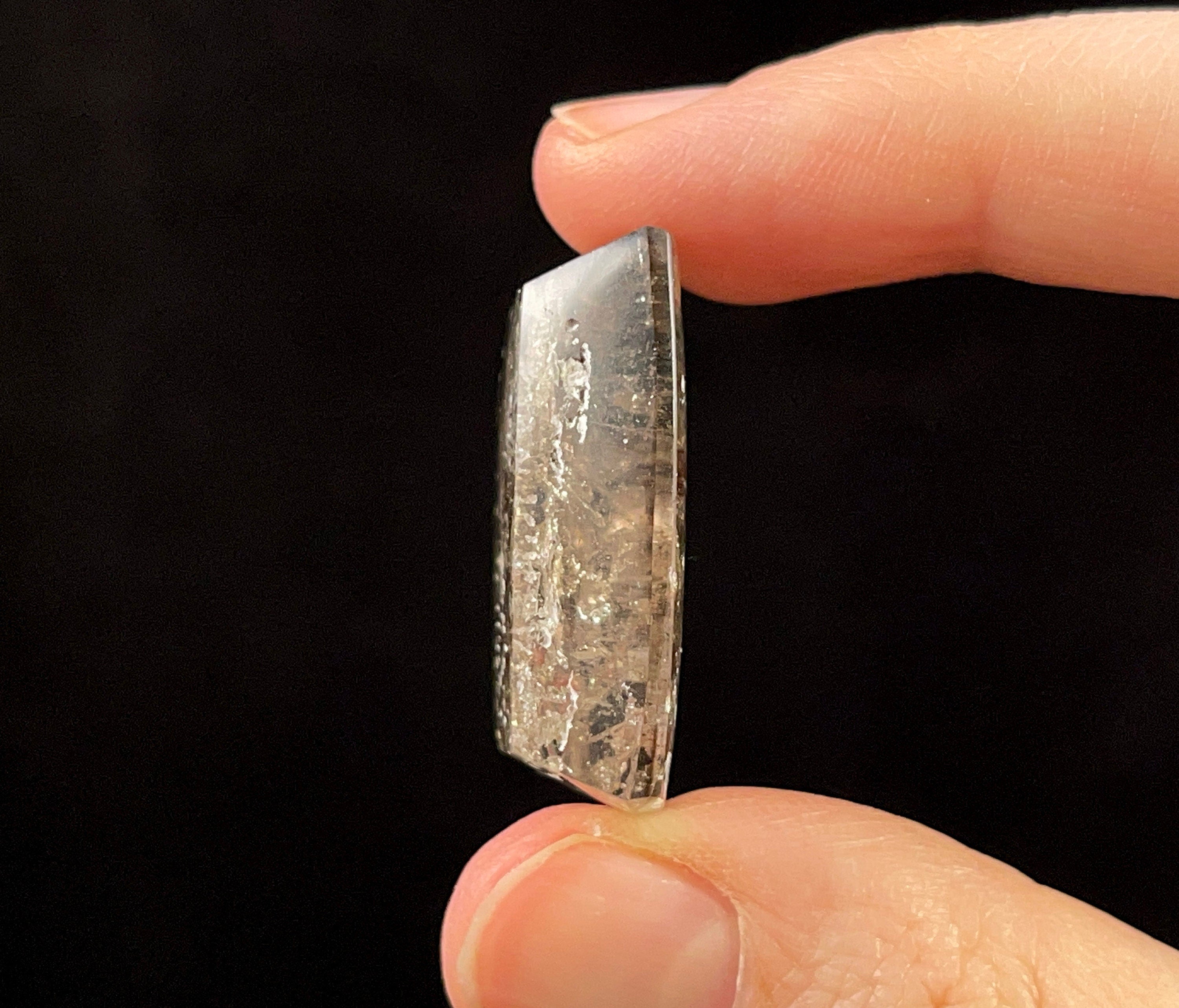 Natural Pink Fire Quartz Crystal Square Cabochon - 52052 Gemstone for Jewelry Making, Healing, Meditation & Spiritual Gifts