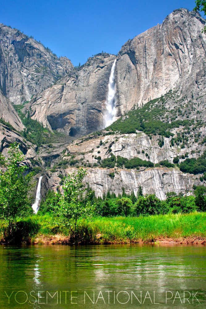 Yosemite Falls 24x36 Signed Art Print - California National Park Wall Decor Poster for Home & Office