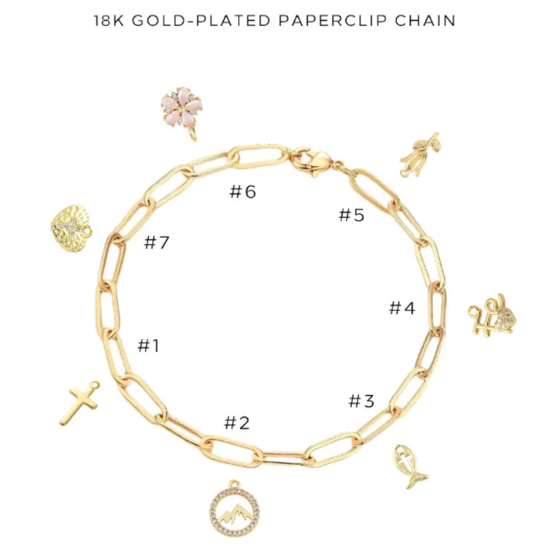 Charm Bracelet with Assorted Charms - Elegant Adjustable Bracelet for Women | Perfect Gift for Birthday, Anniversary & Valentine's Day | Fashion Jewelry for Everyday Wear