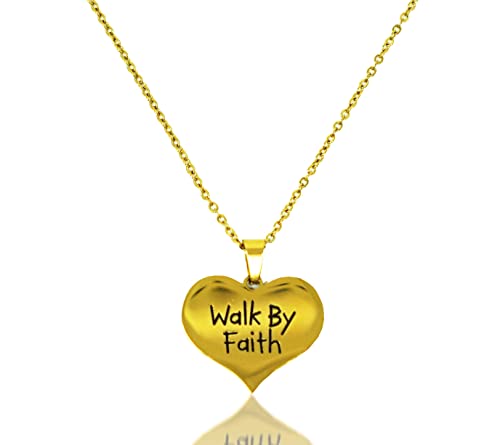 VICTORIAGRACES Christian Baptism Gifts for Girls - Inspirational LDS Religious Jewelry with Gold Heart Charm Pendant Necklace, Perfect Christening & Communion Gift for Teen Girls & Women | Ideal for Church Events, Sunday Services & Spiritual Occasions