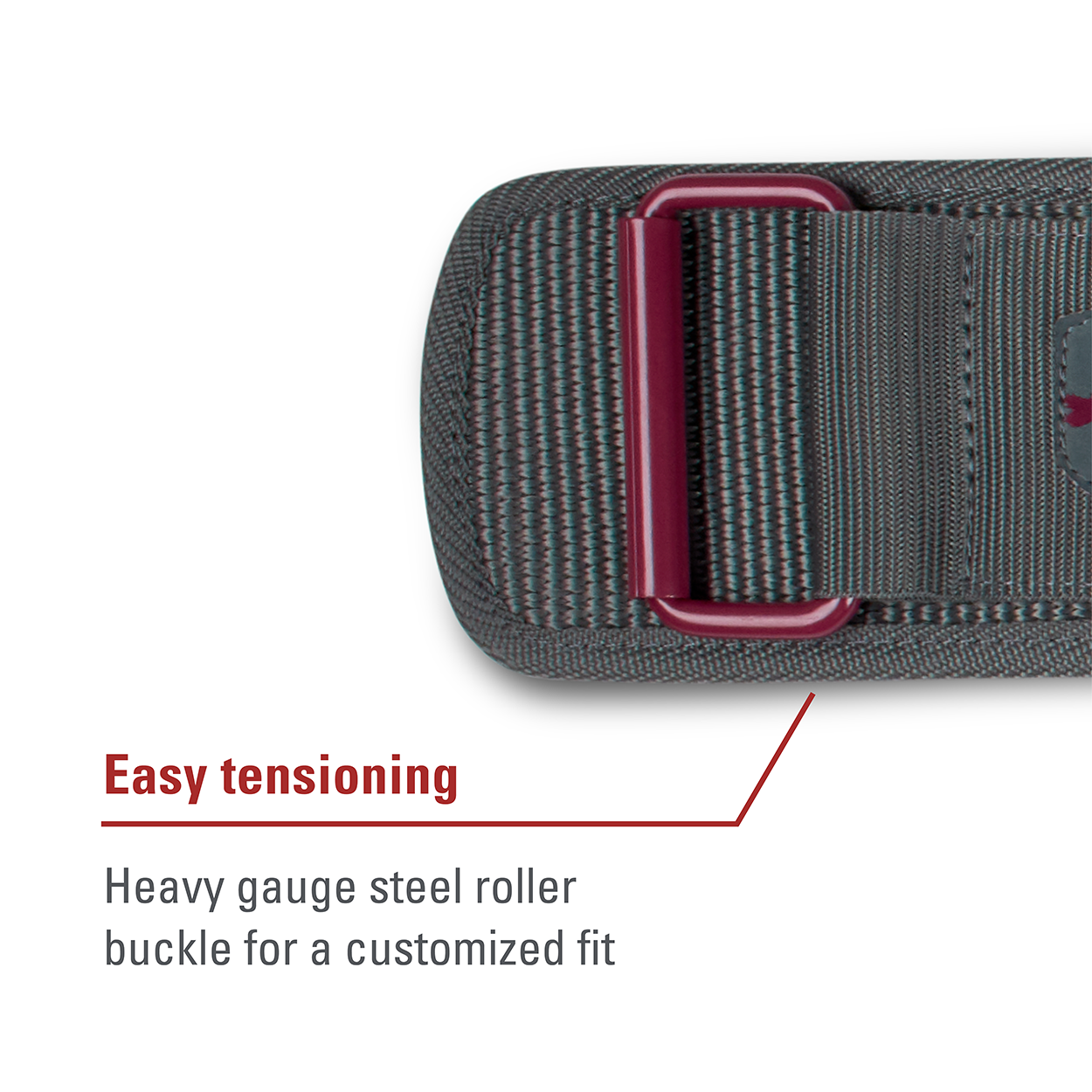 Harbinger Women's 4-Inch Nylon Workout Belt - Merlot Color for Weightlifting, Fitness & Cross Training