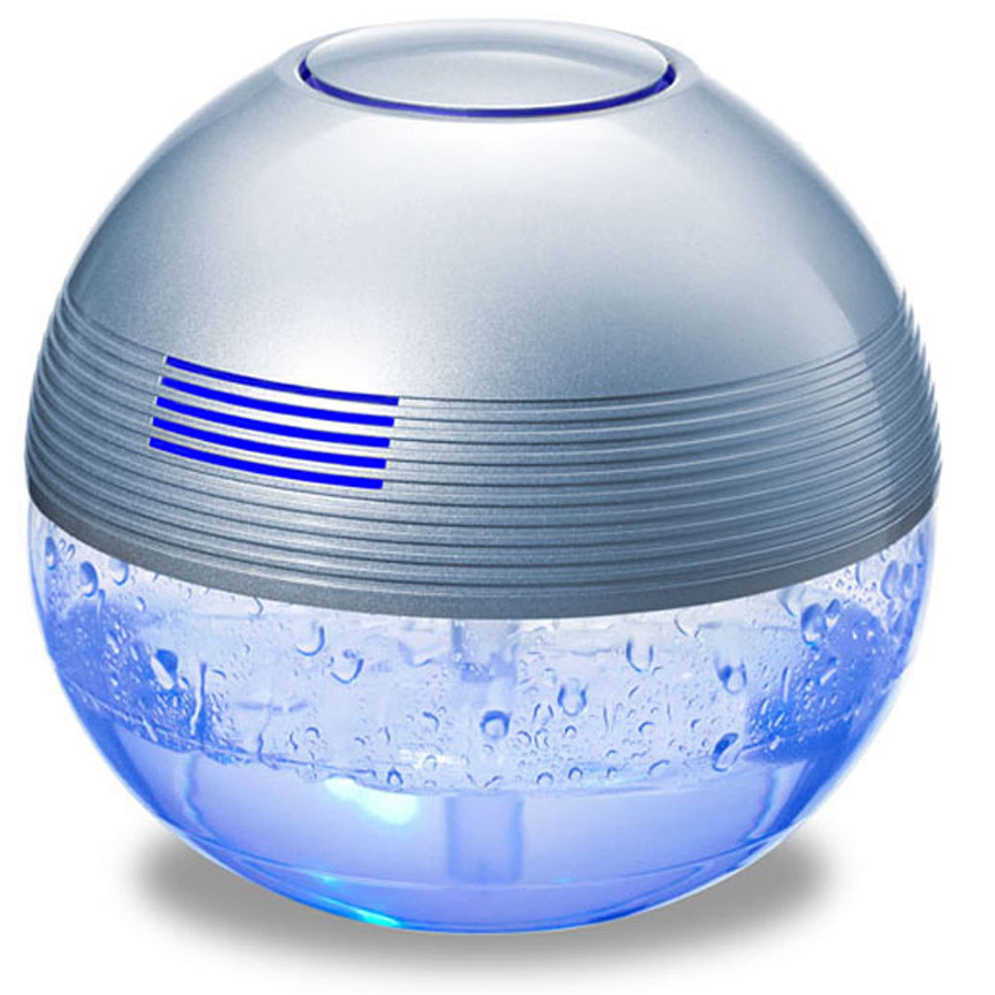 Water-Based Air Revitalizer & Purifier - Odor Eliminator, Humidifier & Aromatherapy Air Cleaner (Silver) | Freshen Home, Office, Car & Bedroom | Improves Air Quality & Relaxation