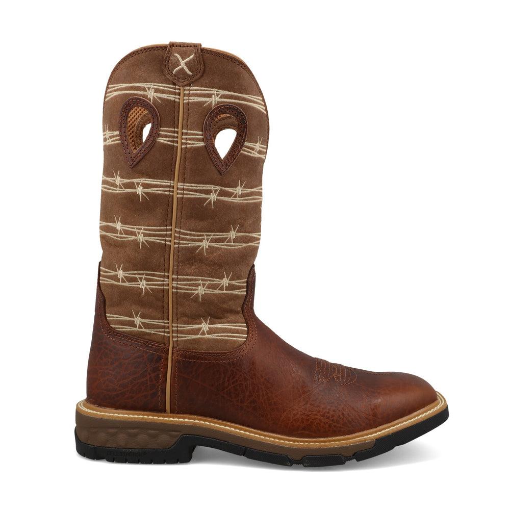Men's 12 Western Work Boots - Durable Cowboy Boots for Ranch Work & Outdoor Activities | Perfect for Farming, Construction & Country Style Fashion