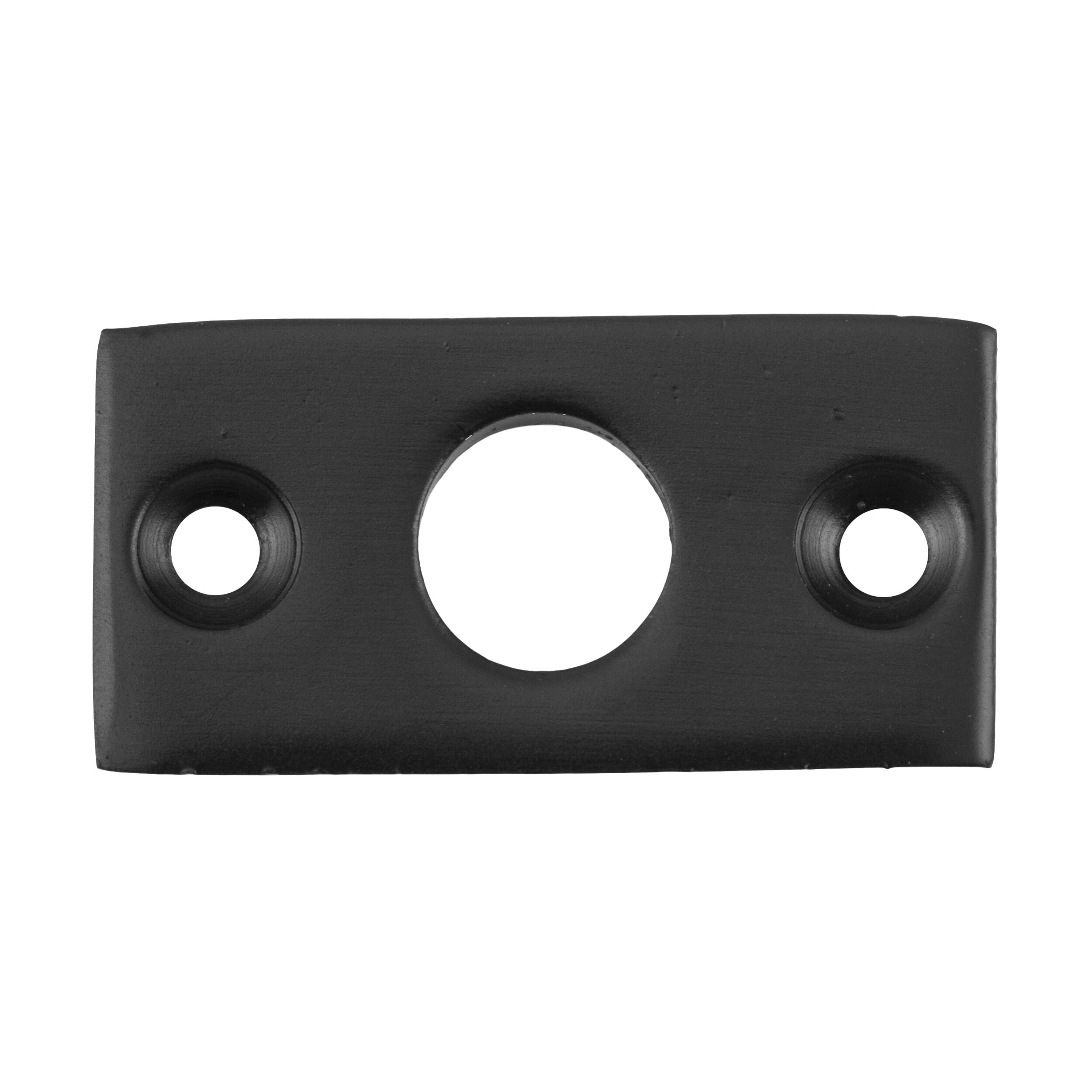 9664 Plate Keeper Matte Black L25xW13mm Bolt 9mm - Durable Metal Fastener for Automotive, Machinery & DIY Projects