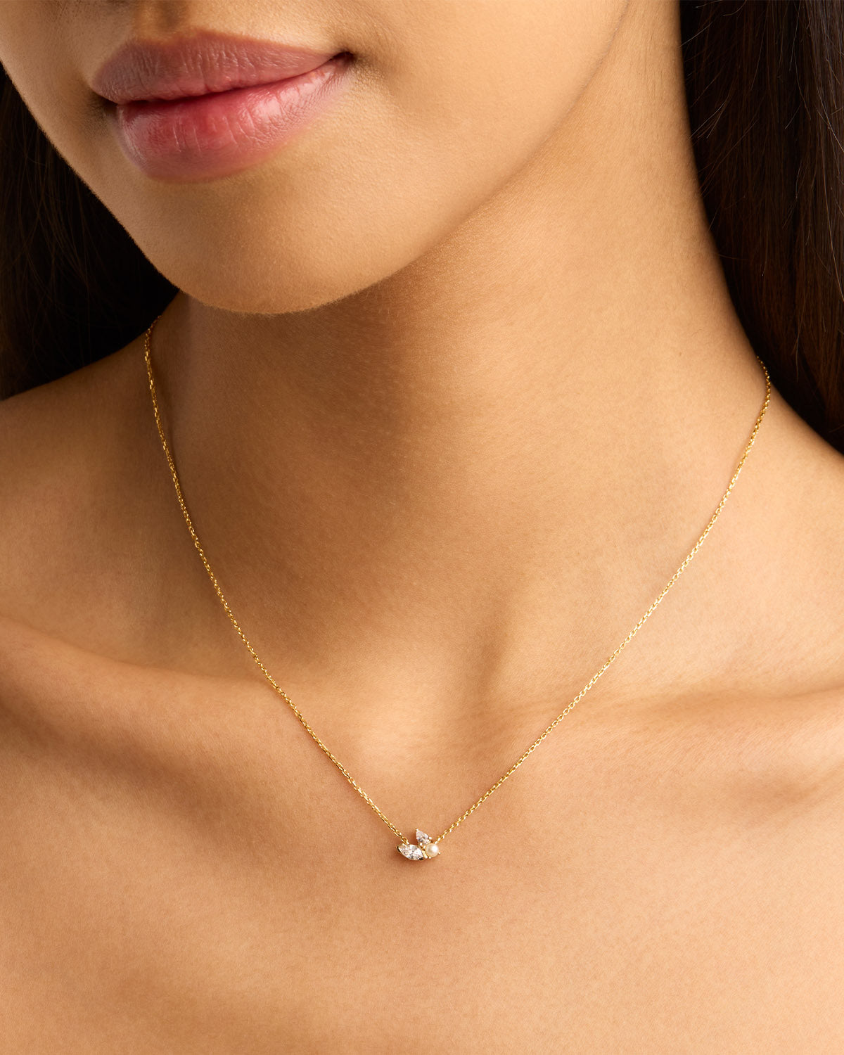 14K Solid Gold Lab Grown Diamond Necklace - Bloom Pendant for Women | Elegant Everyday Jewelry & Special Occasion Gift