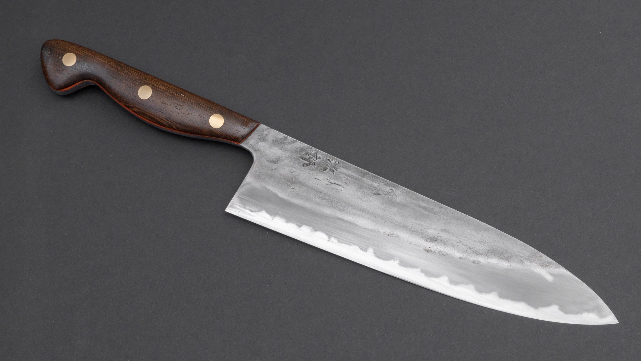 Premium Jiro Tsuchime Yo Gyuto 210mm Japanese Chef Knife with Tagayasan Handle - Professional Kitchen Tool for Slicing, Dicing & Meat Cutting (#024)