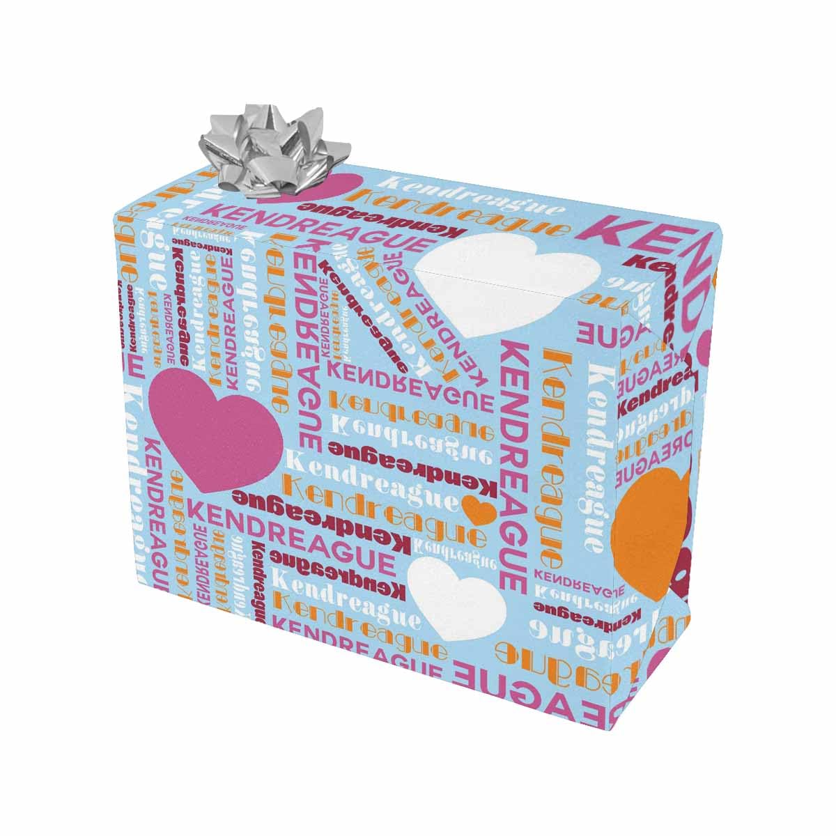Custom Personalized Gift Wrapping Paper Roll - Monogrammed Christmas Birthday Party Wrap for Women, Men, Boys & Girls - Funny Custom Name Printed Design - 58 x 23 Inches (3 Rolls) - Perfect for Holiday Gifts, Baby Showers & Special Occasions